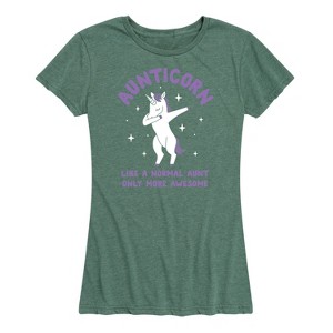 Women's - Instant Message - Aunticorn Short Sleeve Graphic T-Shirt - 1 of 4