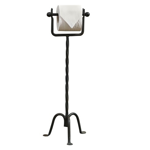 Park Designs Black Standing Toilet Tissue Holder 23"h : Target