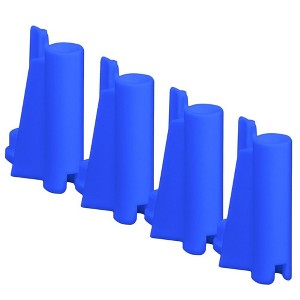 Set of 4 Blue Mid Piece Ring Corner Posts for Figures Toy Company Wrestling Action Figure Ring - 1 of 1