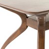 Salli Dining Table Natural Walnut - Christopher Knight Home: Mid-Century Modern, Seats 6, Trestle Base - 4 of 4