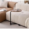 Lirago 2-Piece Brown C-Shaped Side Tables-Compact Metal End Tables for Sofa & Bed 17.72"W * 11.8"L * 23.62"H - 2 of 4