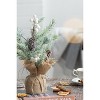 Gulches Series  Green Shatterproof Real Touch Pine Tree in Pot Christmas Ornament - 3 of 4