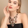 SOHI Women's Multicolour Party Stone Statement Necklace - 4 of 4