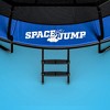 SpaceJump Lunar Trampoline, Outdoor 16 Foot Round Bouncer, Backyard Active Play Set with Safety Net, 330 Pound Weight Capacity, Black/Blue - 3 of 4