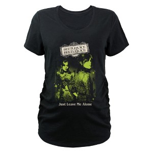 Women's Beetlejuice Beetlejuice Retro Astrid Just Leave Me Alone Maternity T-Shirt - 1 of 3