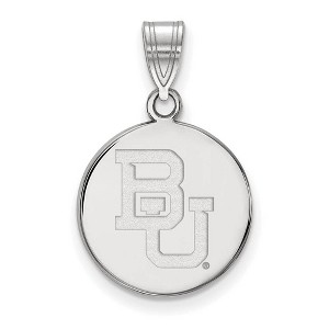 Black Bow Jewelry 14k White Gold Baylor Bears NCAA Medium Pendant - 1 of 3