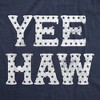 Womens Yee Haw T Shirt Funny Southern Fourth Of July American Flag Tee For Ladies - Crazy Dog Women's T Shirt - 2 of 4