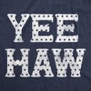 Womens Yee Haw T Shirt Funny Southern Fourth Of July American Flag Tee For Ladies - Crazy Dog Women's T Shirt - image 2 of 4