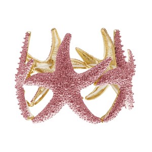 Anna-Kaci Women's Starfish Design Elastic Cuff Bracelet Beach Inspired Jewelry - 1 of 4