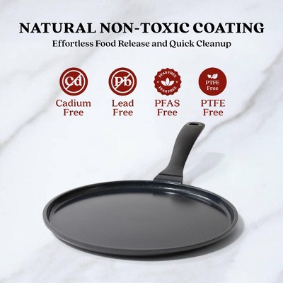 Alva Energy Black Ceramic Nonstick Griddle Pan with Stay Cool Handle
