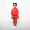 Mixed Up Clothing Girls Tiered Tunic and Legging Set - Red Multicolor - 2 of 4