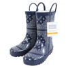 Hudson Baby Infant Boy Rain Boots, Blue Bandana - 2 of 4