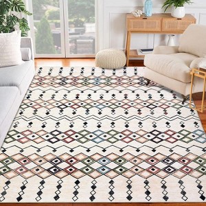 Coucheta Machine Washable Rug Non-Slip Low Pile Vintage Runner for Hallway Kitchen Entryway,  Multi-Color & Size - 1 of 4