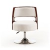 Salon Faux Leather Adjustable Height Swivel Accent Chair - Manhattan Comfort - 3 of 4