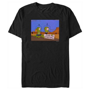Men's The Simpsons Earth Capital T-Shirt - 1 of 4