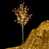 Hooseng LED Lighted Birch Tree Set of 3, with Warm White Lights, 3 Pieces Artificial X-Mas Tree Set with Decors for both Indoor and Outdoor - 4 of 4