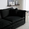 35" Chenille Ottoman Footrest, Modern Upholstered Bench for Living Room, Modular Sofa Extension-3irtyhousy - 3 of 4