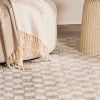 Hauteloom Benjy Cream & Light Blue Checkered Area Rug - 4 of 4