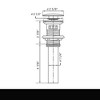 Fine Fixtures Modern Square Single Hole Bathroom Sink Faucet with Pop-up Drain and Strainer Basket - 4 of 4