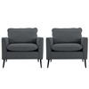 Kumasinova Set of 2 Accent Chair,Upholstered Single Sofa Armchair with Padded Cushion,Lounge Side Chair for Living Room,Balcony,Bedroom - 4 of 4
