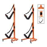 Kayak Storage Rack - Two 53 1/8-in Freestanding Kayak Stands with Dual Arms and Adjustable Straps - Holds 2 Canoes, SUP, Paddleboards by RAD Sportz
