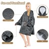Tirrinia Girls Boys Blanket Hoodie Sweatshirt, Oversized Fleece Pullover, Hooded Fleece Lined Blanket, Christmas Gift for Kids Teens, Youth - 4 of 4