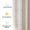 HLC.ME Madison Faux Linen Textured Thicker Sheers Privacy Light Filtering Window Grommet Curtains Drapery Panels, Set of 2 - 4 of 4