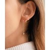 Pearl Earrings: 14k Gold-plated Cubic Zirconia Accented Pearl Drop Dangle Wedding Engagement Earrings For Women Bridal Bridesmaid - 3 of 4