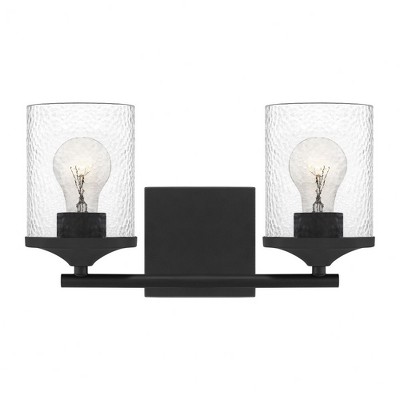 Quoizel Lighting Abner 2 - Light Vanity in  Matte Black