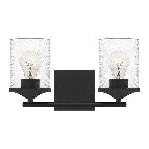 Quoizel Lighting Abner 2 - Light Vanity in  Matte Black - 1 of 2