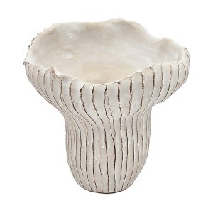 NAYSAYE Planter Sand and Cement Coral Planter with Textured Beige Finish for Indoor Outdoor Garden, Beige, 9.3"*9"*8.7" - 1 of 4