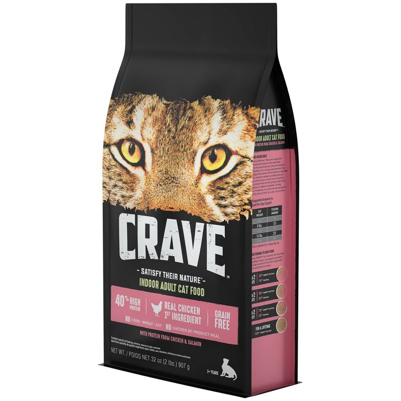 Crave Grain Free Indoor with Chicken & Salmon Adult Dry Cat Food, 5 of 6