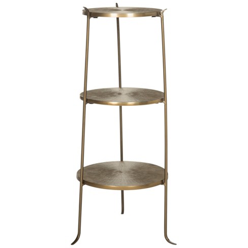 target brass side table