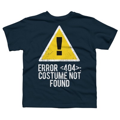 Boy's Design By Humans Halloween Error 404 Costume Not Found Apparel By COVI T-Shirt