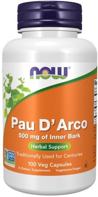 Pau D' Arco 500mg by Now Foods  -  100 Capsule