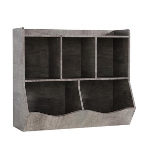 3-Tier MDF Toy Storage Organizer - 5-Section Kids Bookshelf | Daycare & Nursery Furniture - 1 of 4