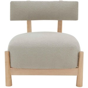 Edwardina Boucle Accent Chair - SFV5112 - Taupe/Natural - Safavieh Couture - 1 of 4