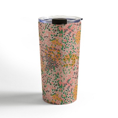 Holli Zollinger Bengal Maya Floral 20 oz Stainless Steel Travel Mug - Deny Designs