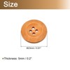 Unique Bargains Wooden DIY Craft Clothing Sewing Buttons 50 Pcs - 2 of 4