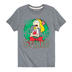 Boys' - Hey Arnold! - Ho Ho Ho Stinko Short Sleeve Graphic T-Shirt - 1 of 4