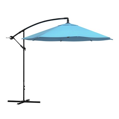 Nature Spring 10' Offset Patio Umbrella - Blue