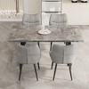 5-Piece Dining Set with Rectangular Table and 4 Chairs for Kitchen, Dining Room - 4 of 4