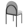 Modway Isla Channel Tufted Upholstered Fabric Dining Side Chair - 3 of 4