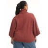 June + Vie by Roaman's Women's Plus Size Wide-Sleeve Turtleneck Sweater - 3 of 4