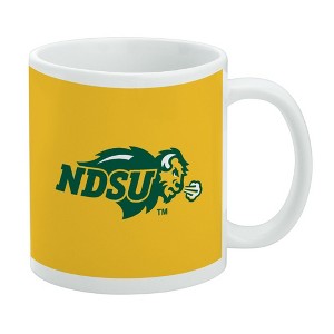 North Dakota State Bison Logo Secondary Ceramic Coffee Mug, Novelty Gift Mugs for Coffee, Tea and Hot Drinks, 11oz, White - 1 of 4