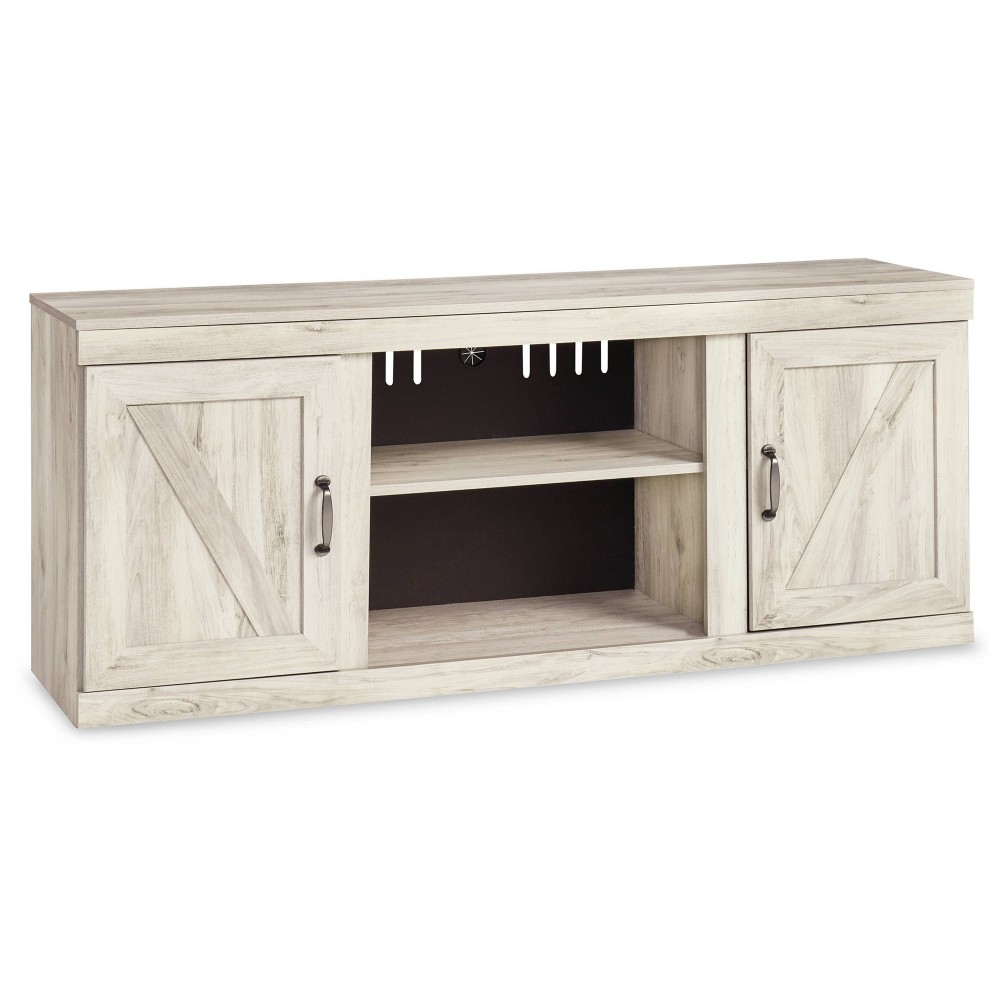 Photos - Display Cabinet / Bookcase 60" Bellaby TV Stand for TVs up to 65" White - Signature Design by Ashley: