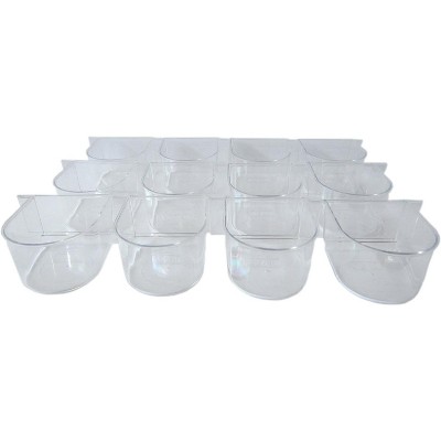 YML Clear Plastic Cup for Breeding Cages Lot of 12