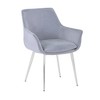 Jofran,Contemporary Modern Upholstered Platinum Dining Chair - 4 of 4