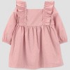 Carter's Just One You® Baby Girls' 2pc Ruffle Dress and Bloomer Set - Purple - 3 of 4