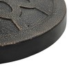 vidaXL Parasol Base Round Polyresin 28.7 lb Bronze - 4 of 4